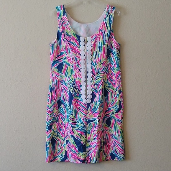 Lilly Pulitzer Cathy Shift Dress in Indigo Palm Reader - Picture 3 of 7